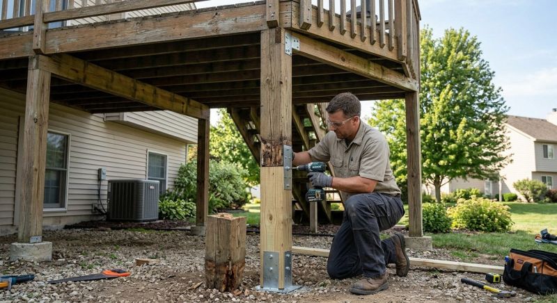 Wooden Column Restoration
